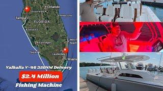 1,800 Horsepower Valhalla V-46 Boat Delivery: Bonus Nighttime Open Ocean Navigation Training