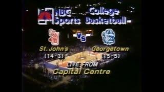 Jan 1982 - St. John's at Georgetown, from Capital Centre (NBC Sports)