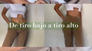 Convirtiendo pantalones de tiro bajo a alto 