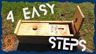 How to Make a Simple 4 Step Puzzle Box (Out of a Log)