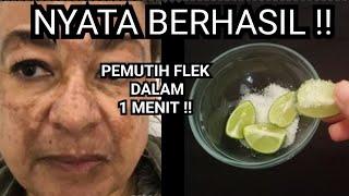 GOSOK 1 MENIT SEMUA FLEK HITAM & KERIPUT RONTOK HINGGA AKARNYA, WAJAH PUTIH LICIN!!