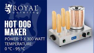 Hot Dog Maker Royal Catering RCHW-2300 | Product presentation