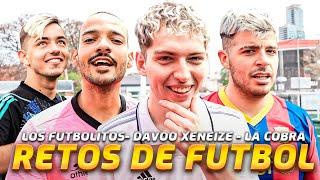 DAVOO XENEIZE vs. LOS FUTBOLITOS vs. LA COBRA - RETOS DE FUTBOL (PRECISION, PUNTERIA Y POTENCIA)