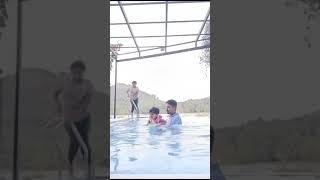 Family in pool #cutefight #cutebaby #motherandbaby #family #familyvlog