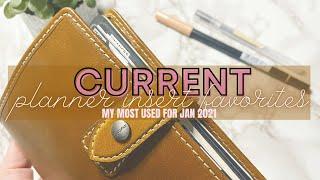 My Most Used Planner Inserts Currently | Planner Insert Faves | Plan With Bee