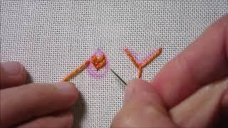 Fliegenstich; Stick-Stich Tutorial