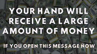  Congratulations  Your hand will receive a large amount of money  Message from the Angels