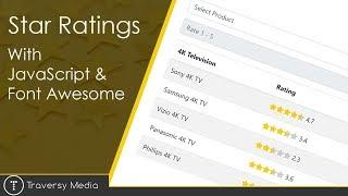 Star Ratings With JavaScript & Font Awesome