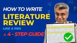  How to Write a High-Quality Literature Review Like a Pro: A 4-Step Guide 