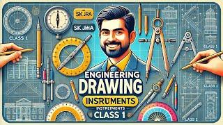 Engineering Drawing Instruments ️ | Class 1 - Learn Tools with Er. SK Jha Sir आसान तरीके से!