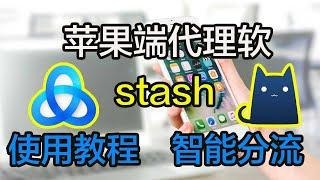 分享苹果iOS端非常好用的代理软件stash(小猫咪)内置分流规则。使用教程和智能分流规则，科学上网，【豌豆分享】