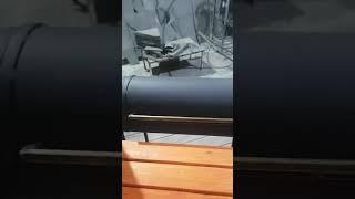Мангал с подказанником из газовых баллонов.