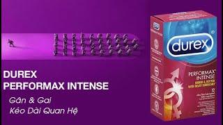 Bao cao su gân, gai, kéo dài thời gian quan hệ Durex Performax Intense | ChacNhuBap.Com