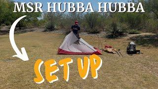 How To Set Up The MSR Hubba Hubba Backpacking Tent