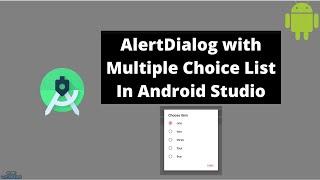 AlertDialog MultiChoice in Android Studio | CodeWithAdnan