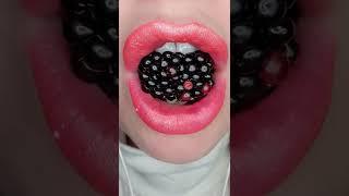 ASMR Satisfying Eating A Giant Blackberry #asmr