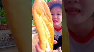 Làm Bánh Mì Nướng Muối Ớt #shortsvideo