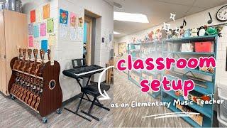 CLASSROOM SETUP DAY TWO // elementary music teacher