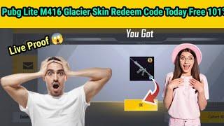 pubg lite M416 glacier redeem code today  | pubg lite redeem code today 