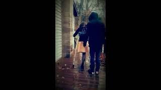 How to walk with crutches in the rain as an amputee
