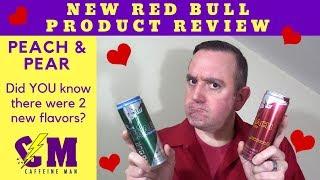 Red Bull Product Review NEW! Peach and Pear Red Bull Energy Drink