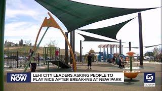 Lehi staff 'disheartened' by reaction to new playground after slew of break-ins; vandalism