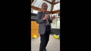 July 2023 General Election campaign launch for Dr David Nicholl, Liberal Democrat PPC for Bromsgrove