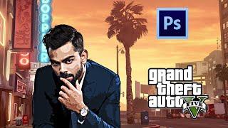 How to create GTA style cartoon effect in Adobe Photoshop| Photoshop Tutorials 2020