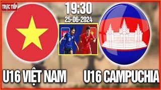 U16 VIỆT NAM vs U16 CAMPUCHIA, 19h30 NGÀY 25/6/2024. VCK U16 ĐNÁ 2024