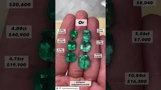 100% Natural Viral loose Colombian Emerald cushion faceted cut Gemstone for Jewelry Use