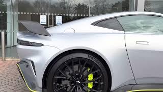 2022/72 V12 Vantage finished in Lightning Silver with All Onyx Black interior