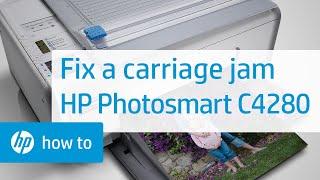 Fixing a Carriage Jam | HP Photosmart C4280 All-in-One Printer | HP