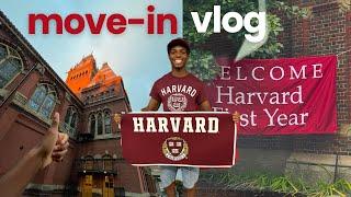 freshman college move in day at HARVARD!