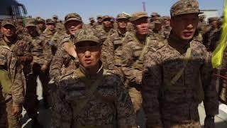 Endurance and courage Mongolian soldiers