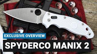 Exclusive Rex 45 Spyderco Manix 2 - White Lightweight Overview