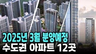 2025년 3월 분양예정 수도권 아파트 12곳