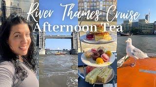 LONDON RIVER THAMES CRUISE AFTERNOON TEA with a seagull, views of historical Greenwich & more!! xoxo