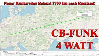 CB-Funk: Neuer QSO Reichweiten Rekord 2.700 km zum Roman in Russland (Sporadic-E) mit Hans am Kandel