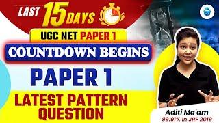 UGC NET Paper 1 Questions Based on Latest Pattern | UGCNET Dec 2023 Paper 1 by Aditi Mam | JRFAdda