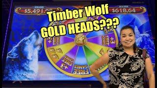 We find the NEW Timber Wolf GOLD Revolution in Las Vegas and hit the BONUS!