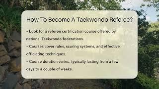 How To Become A Taekwondo Referee? - KnockOutReels.com