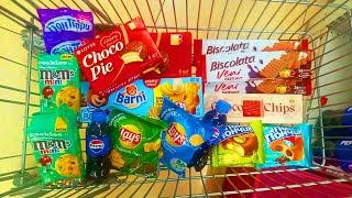 A Lot of Candy 2025⭐ ASMR Shopping! Choco Chips  Biscolate  Choco Pie  M&M  Lays#142