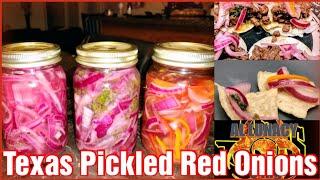 Texas Pickled Red Onions Fast Recipe ! - In under 5 mins! #allunacyqing #pickledredonions #texasbbq