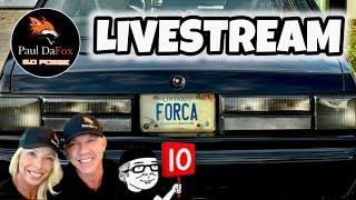 LIVESTREAM  FORCA  BUILT 8 Sec Street Foxbody Mustang #ford #mustang #foxbody #livestream