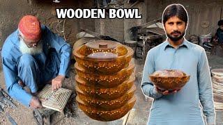 Incredible Wooden Bowl Making on a Simple Lathe Handmade Process From Raw Wood to Masterpiece|| DIY