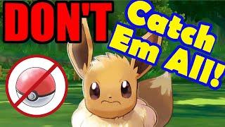 How I Beat Pokémon Let's Go Eevee Without Catching Any Pokémon -Pokemon Challenge