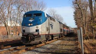 Black Friday Railfanning in Ashland, MA with GoPro Undershots!