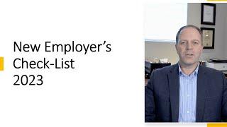 New Employer’s Checklist 2023 in Canada