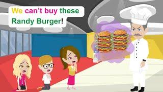 Ella's principal sells burger again - Funny English Animated Story - Ella English