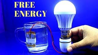 How To Make Free Energy Light Bulb Using Salt - Free Energy Light Bulb From Salt Water